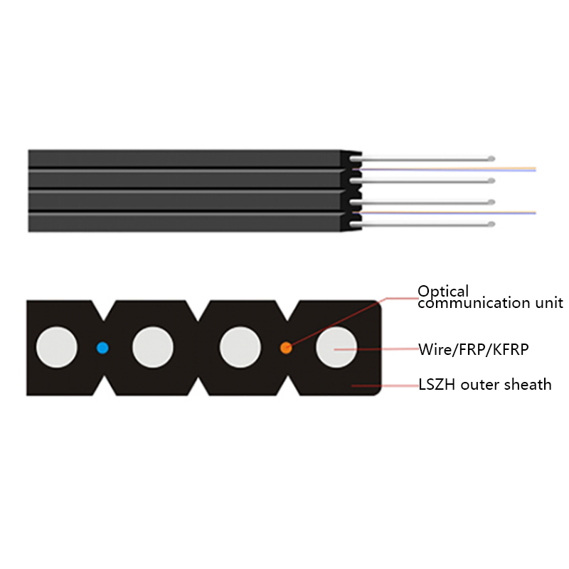 FTTH ডাবল বাটারফ্লাই অপটিক্যাল কেবল